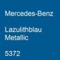 Preview: Mercedes-Benz, Lazulithblau Metallic, 5372.